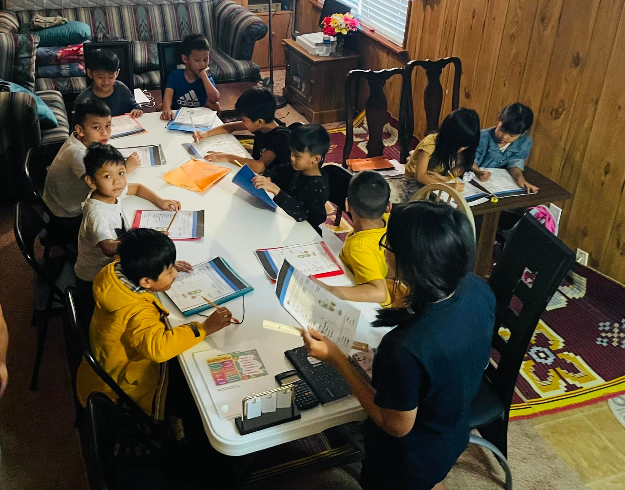 Students learning